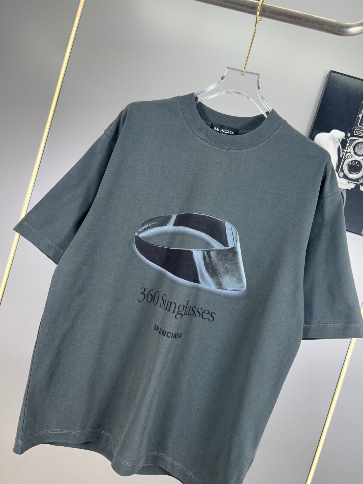 BALENCIAGA 25SS Exclusive Heavyweight Logo Embroidery T-Shirt – Unisex | Sizes S–XXL