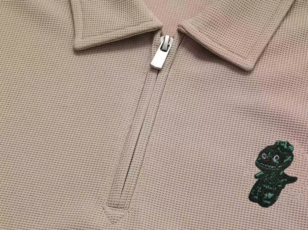 DIOR Dual-Tone Sleeve Badge Waffle Polo Shirt | Sizes M–3XL