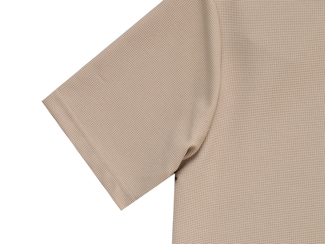 DIOR Dual-Tone Sleeve Badge Waffle Polo Shirt | Sizes M–3XL
