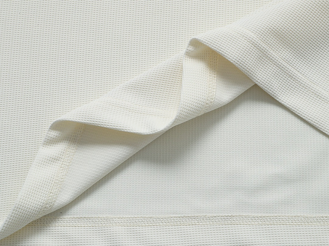 DIOR Dual-Tone Sleeve Badge Waffle Polo Shirt | Sizes M–3XL