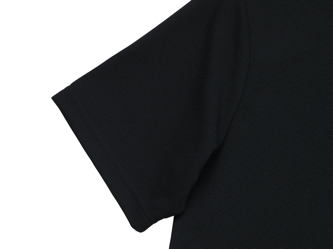 DIOR Dual-Tone Sleeve Badge Waffle Polo Shirt | Sizes M–3XL