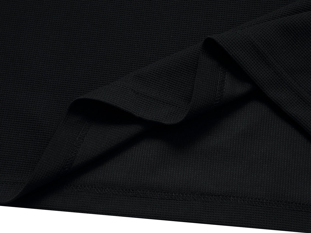 DIOR Dual-Tone Sleeve Badge Waffle Polo Shirt | Sizes M–3XL