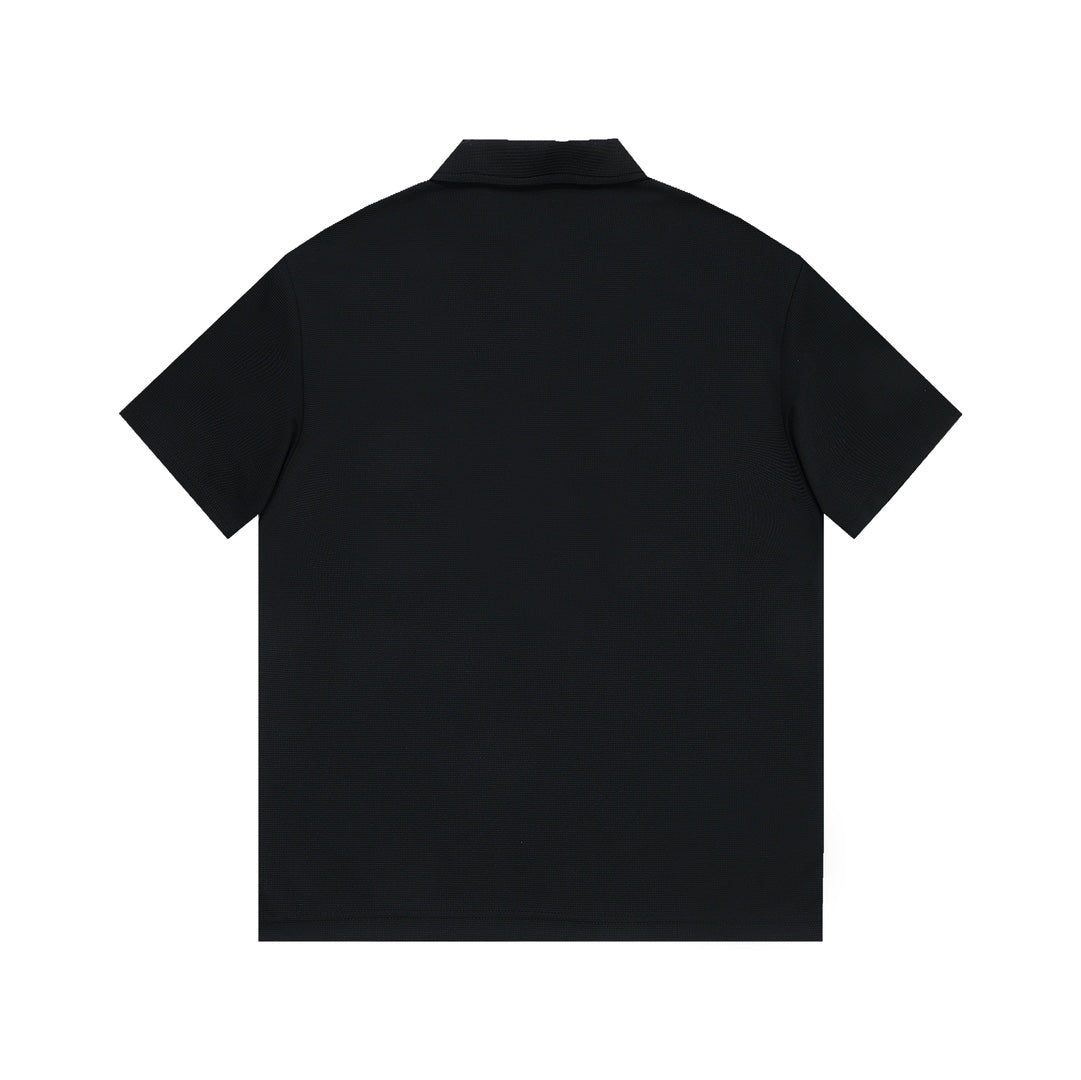 DIOR Dual-Tone Sleeve Badge Waffle Polo Shirt | Sizes M–3XL