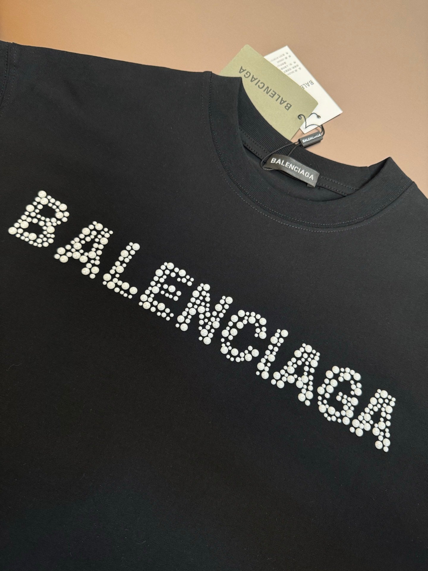 BALENCIAGA 25SS Crystal Logo T-Shirt – Unisex | Sizes M–XXL