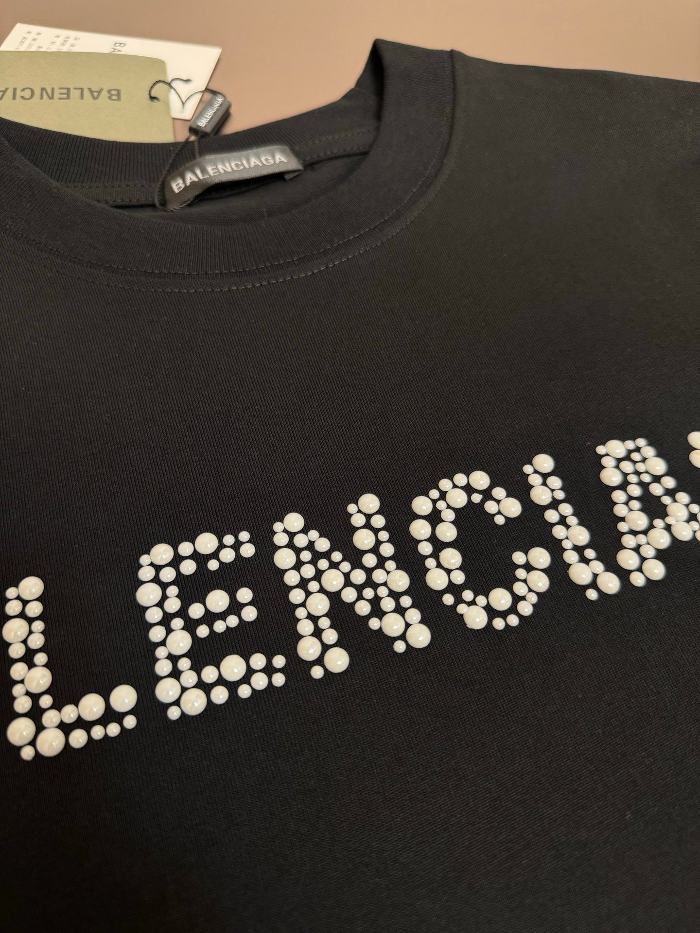 BALENCIAGA 25SS Crystal Logo T-Shirt – Unisex | Sizes M–XXL