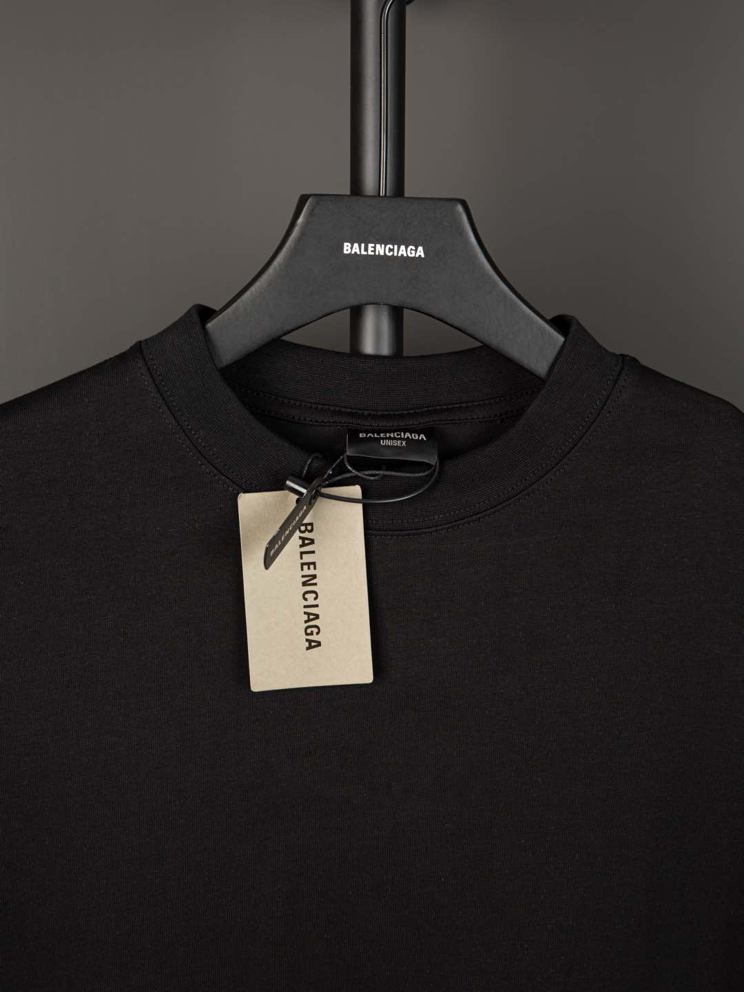 BALENCIAGA Embroidered Logo Brushed Cotton T-Shirt – Unisex | Sizes 1–4