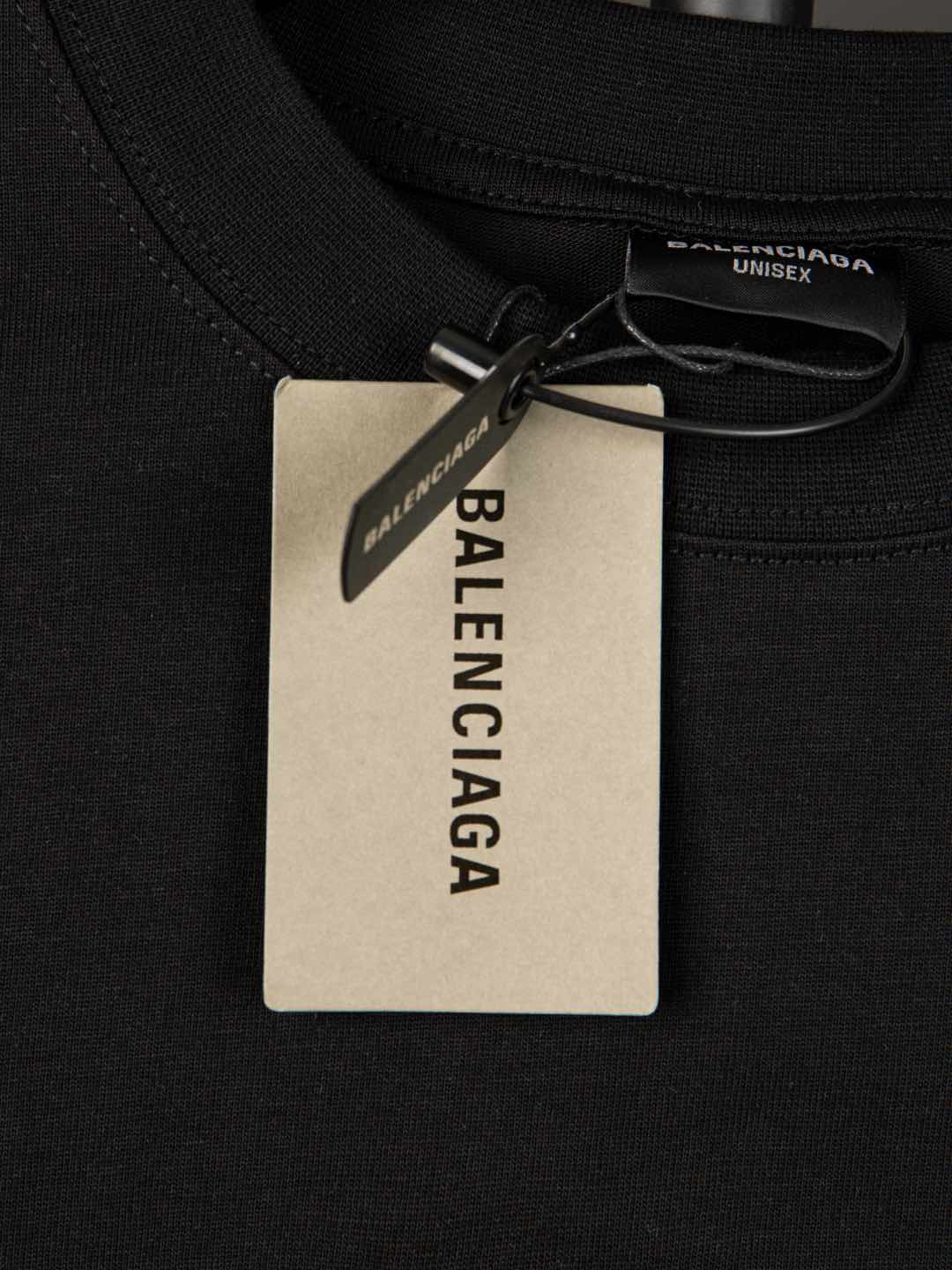 BALENCIAGA Embroidered Logo Brushed Cotton T-Shirt – Unisex | Sizes 1–4