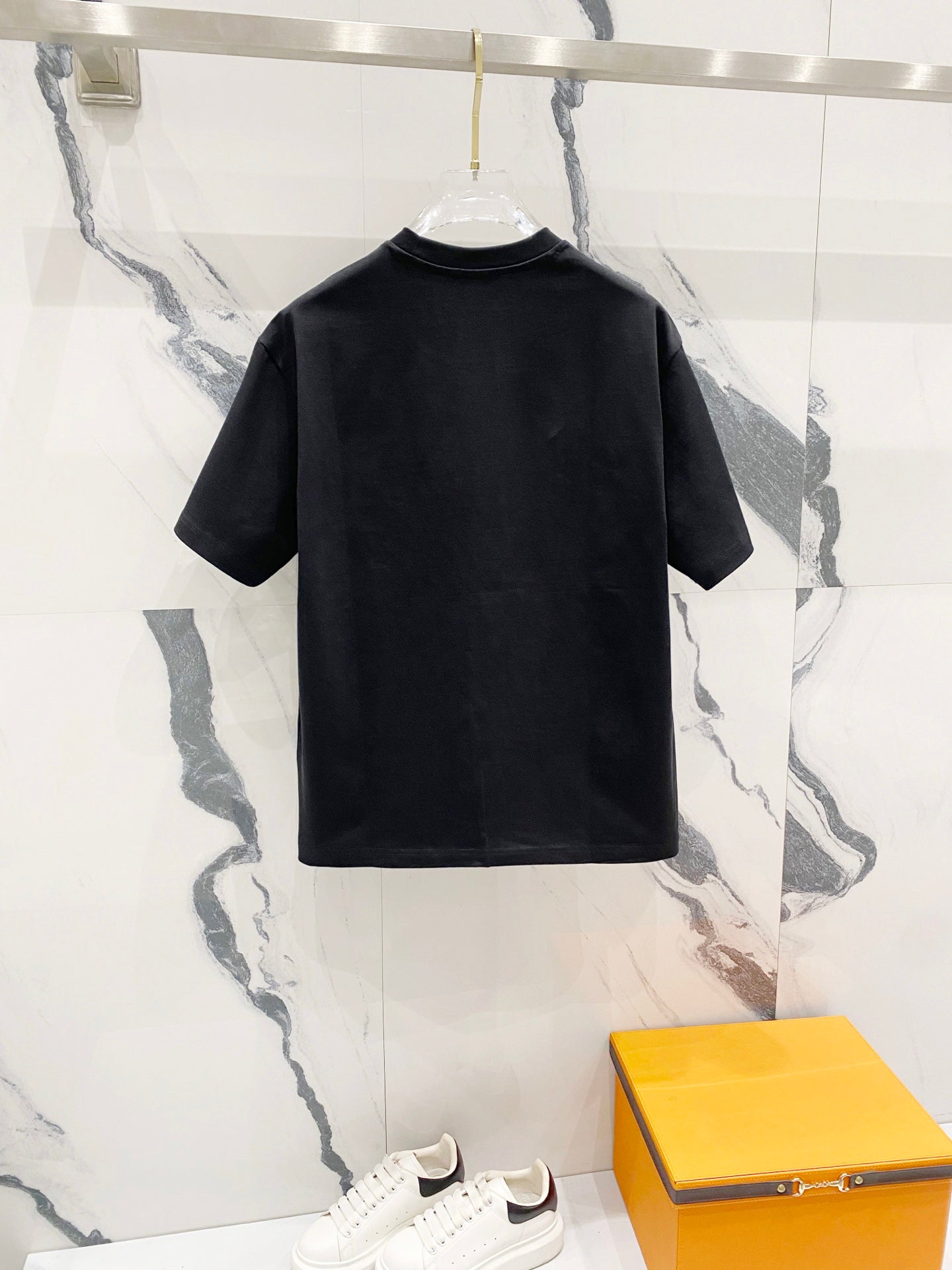 DIOR Embossed Logo Embroidery T-Shirt – Black/White | Sizes S–XL