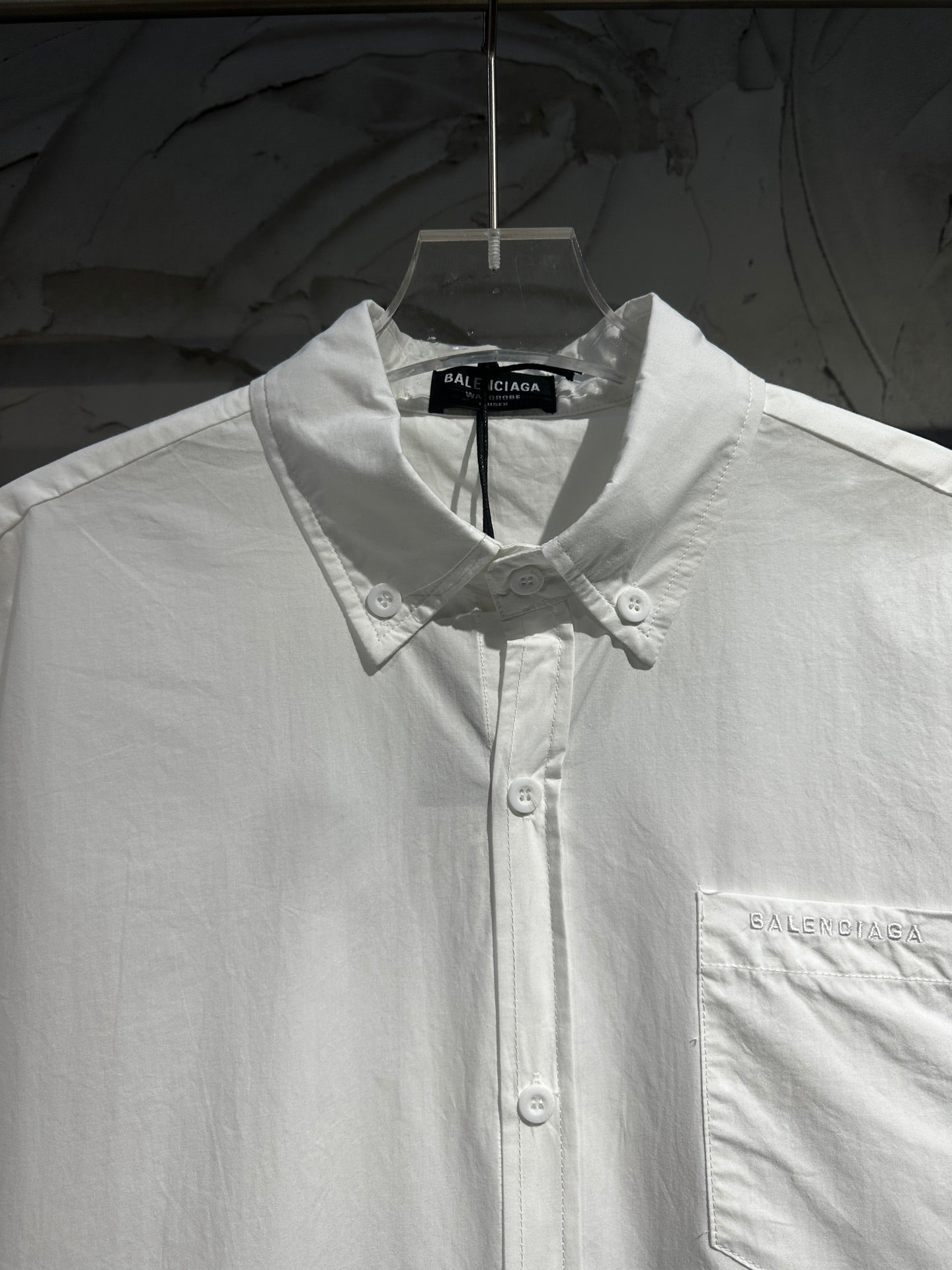 BALENCIAGA Red Signature Tape Short-Sleeve Shirt – Unisex | Sizes 1–3