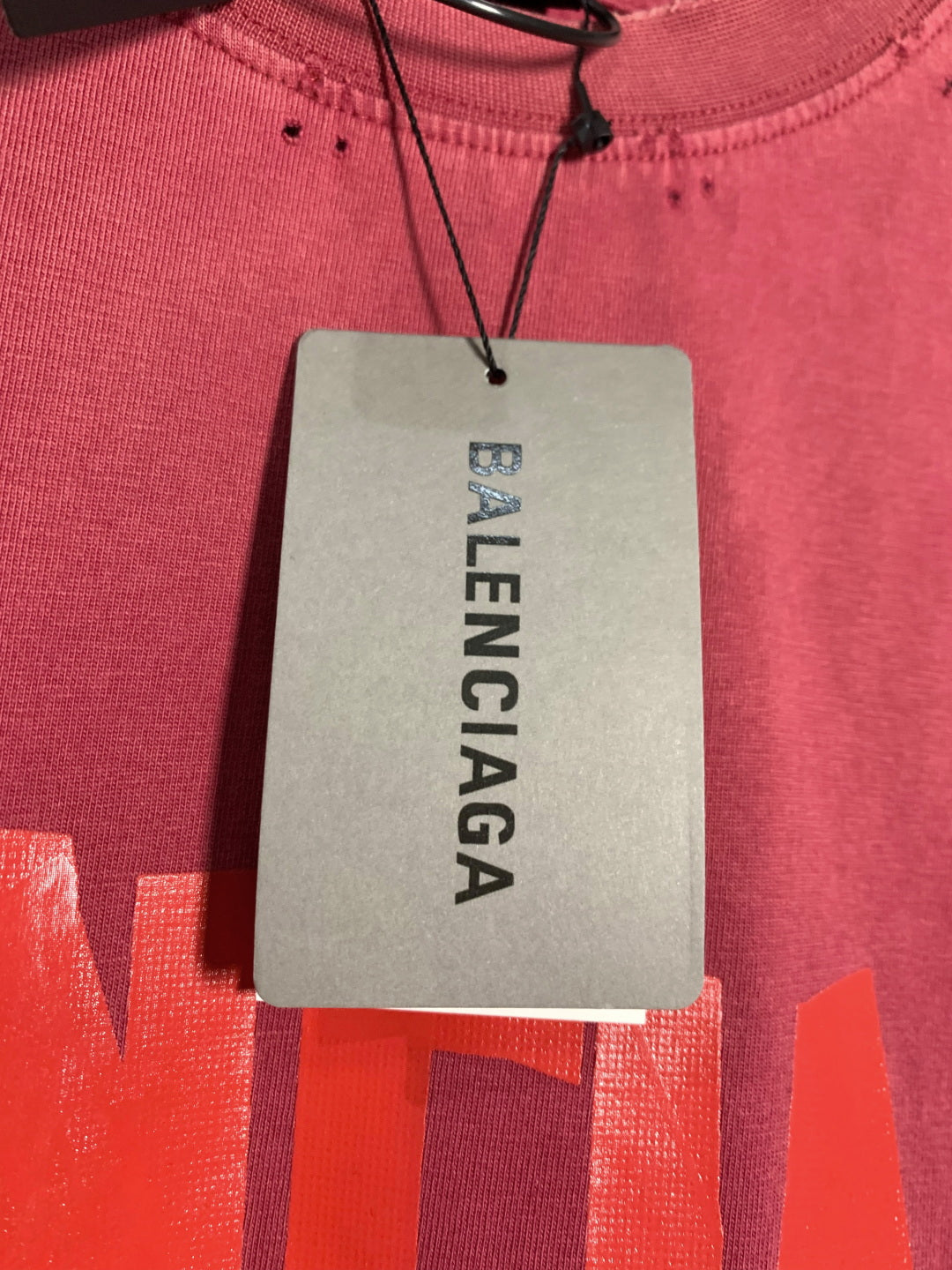 BALENCIAGA Distressed Tape Cotton T-Shirt – Unisex | Sizes XS–L