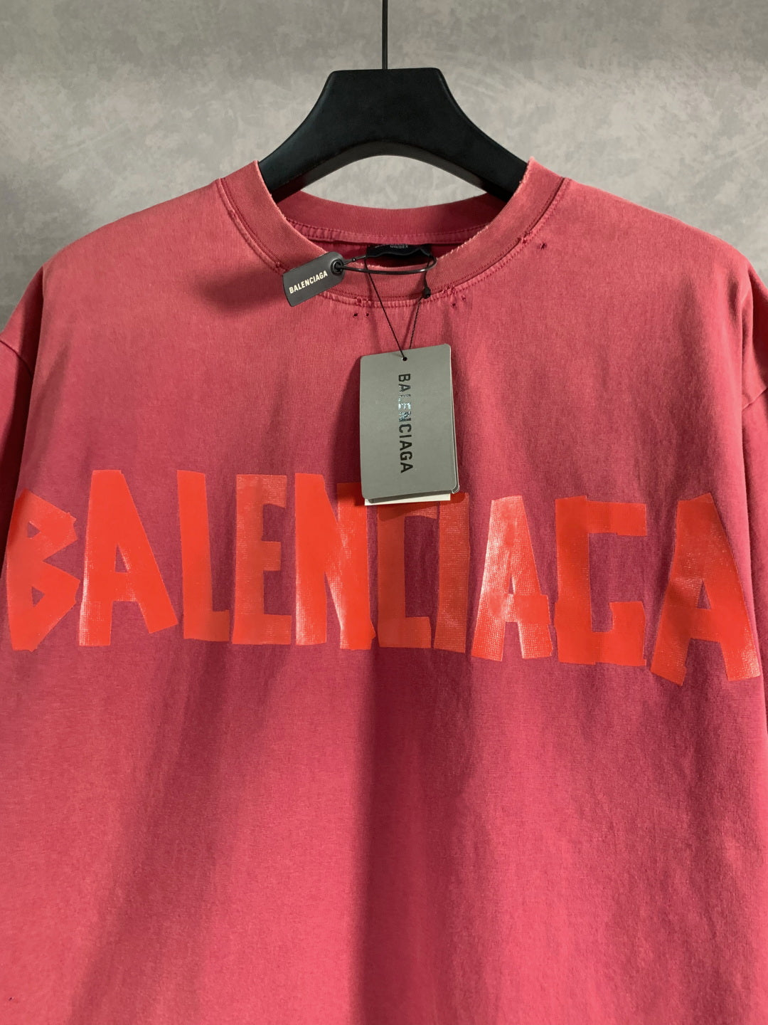 BALENCIAGA Distressed Tape Cotton T-Shirt – Unisex | Sizes XS–L