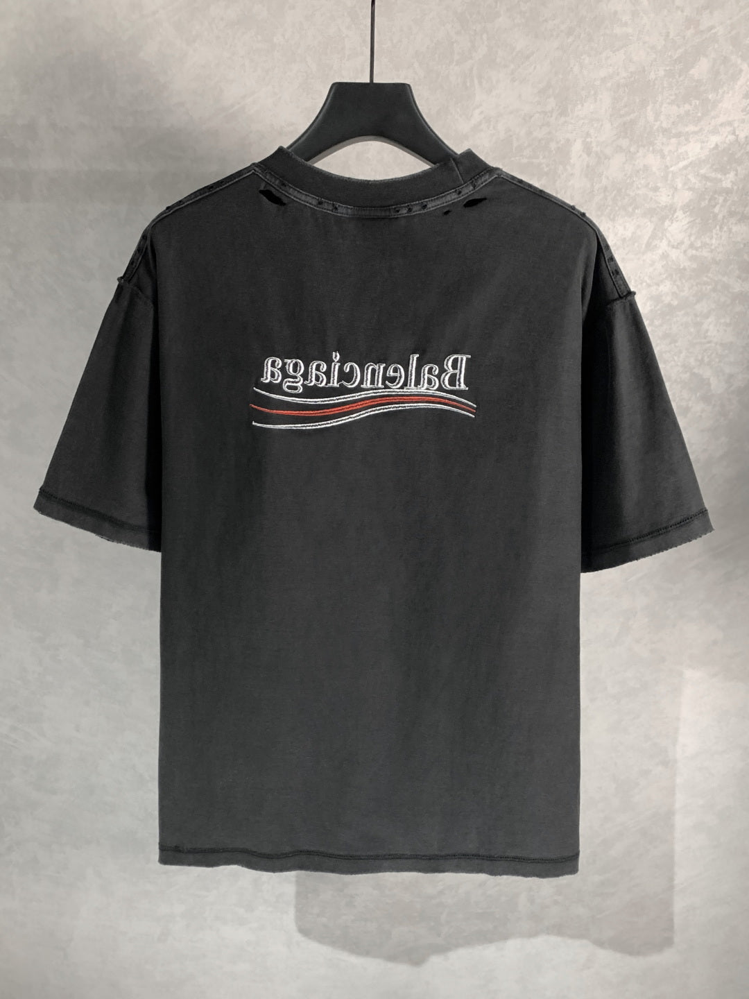 BALENCIAGA Reversible Coke Embroidered Distressed T-Shirt – Unisex | Sizes XS–L