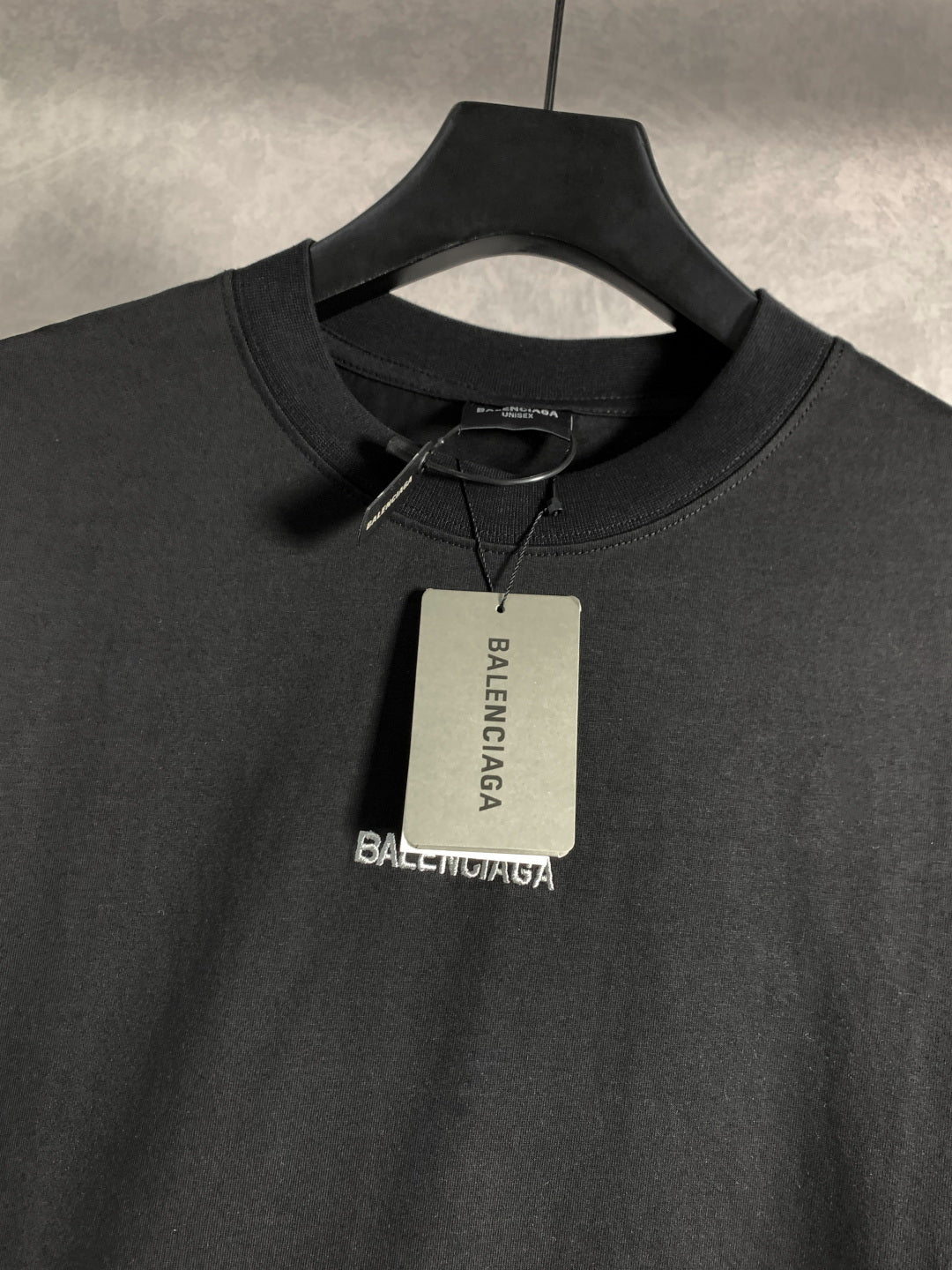 BALENCIAGA Front & Back Embroidered Logo T-Shirt – Unisex Oversized Fit | Sizes XS–L