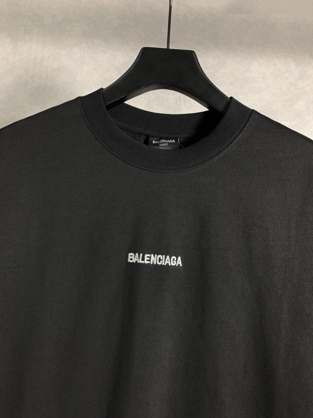 BALENCIAGA Front & Back Embroidered Logo T-Shirt – Unisex Oversized Fit | Sizes XS–L
