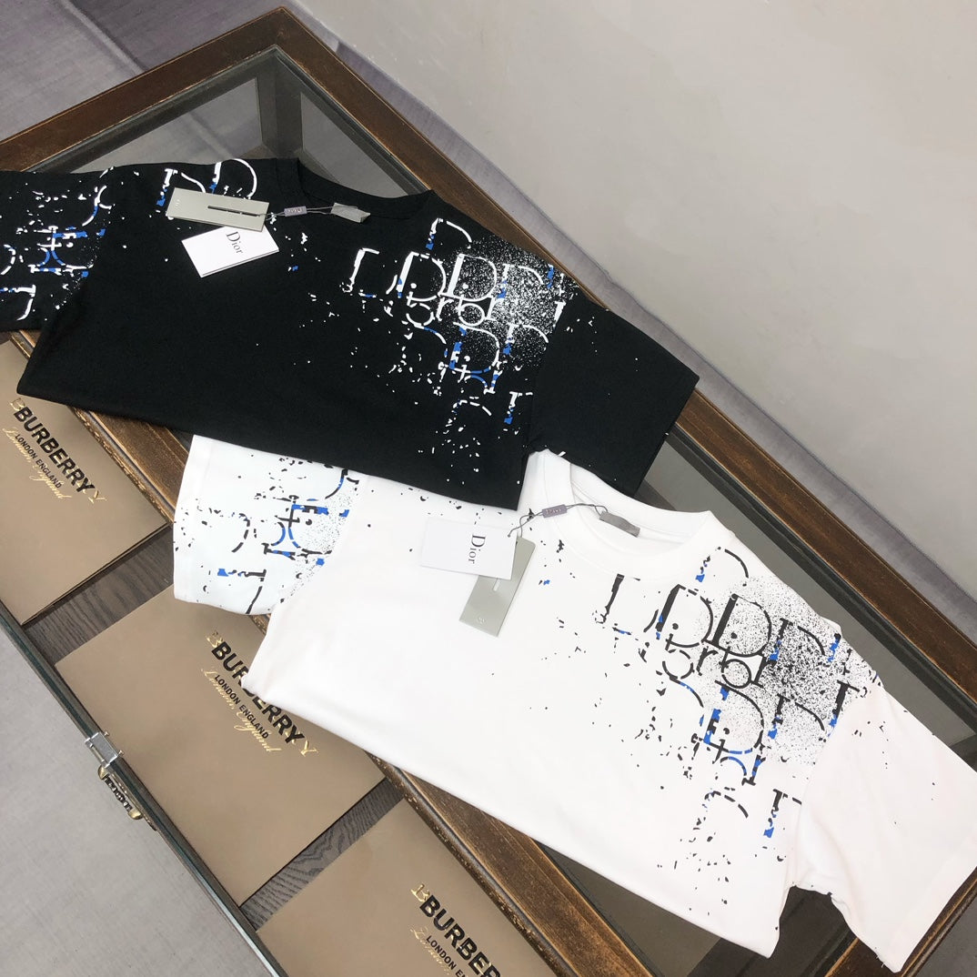 DIOR 25SS Exclusive Crewneck T-Shirt – Black/White | Unisex | Sizes S–XL