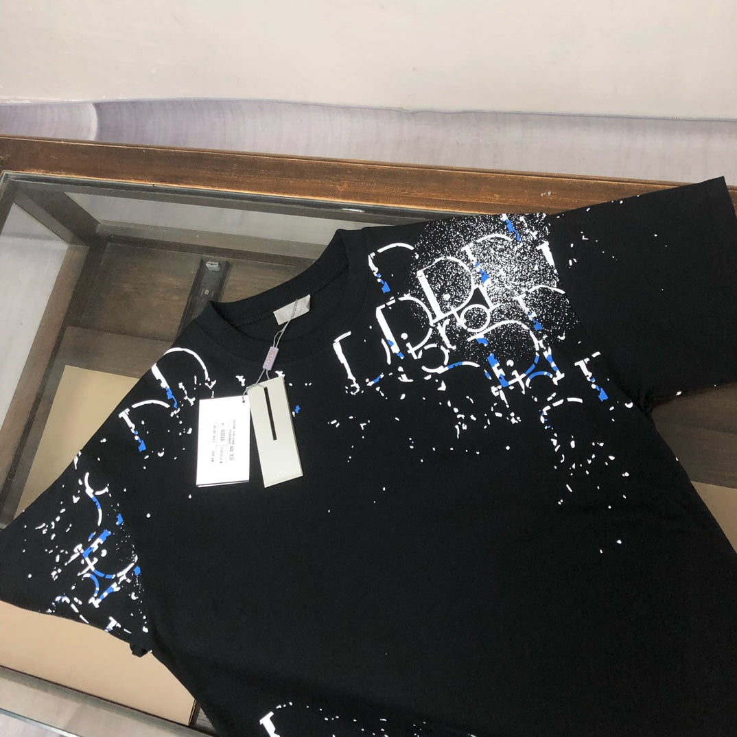 DIOR 25SS Exclusive Crewneck T-Shirt – Black/White | Unisex | Sizes S–XL