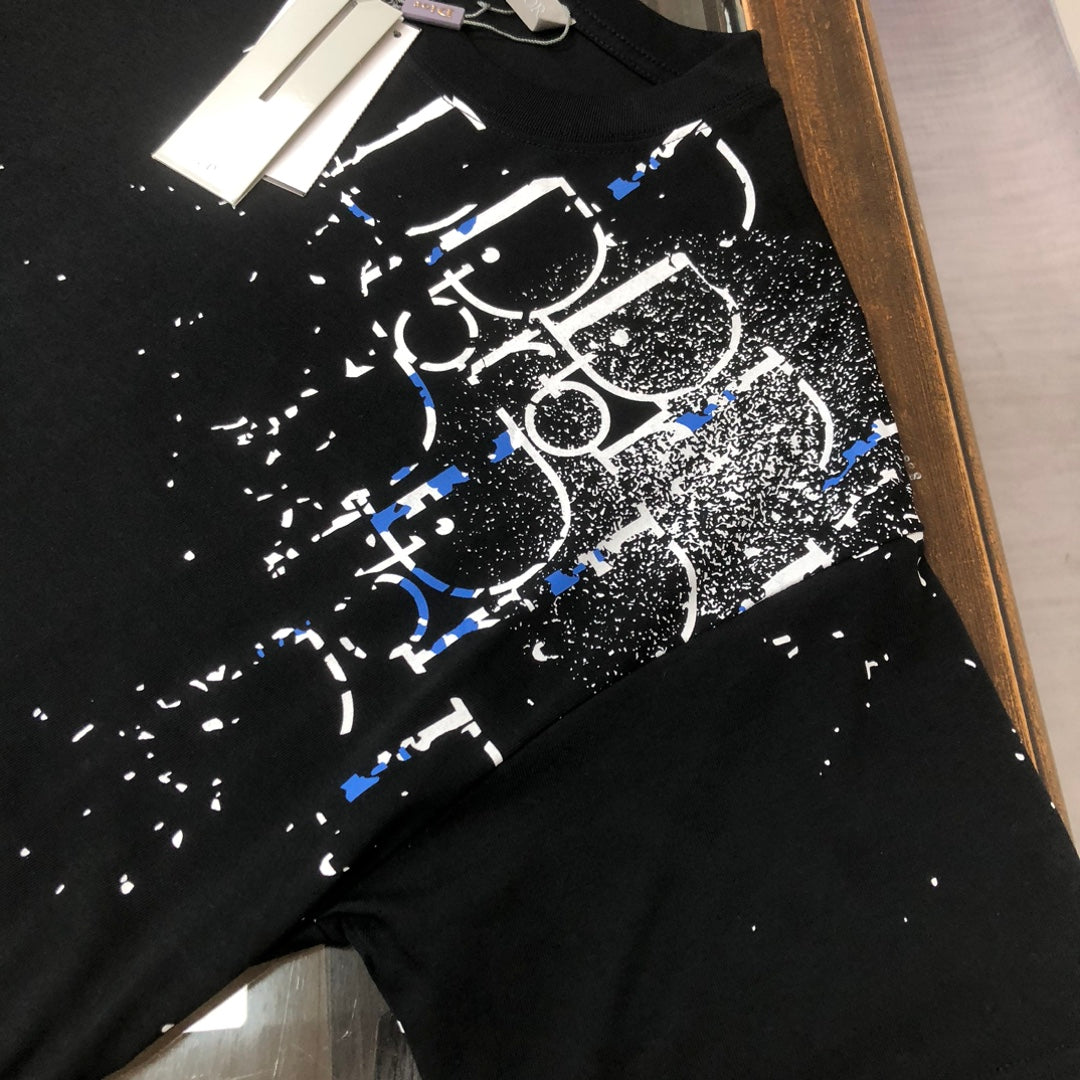 DIOR 25SS Exclusive Crewneck T-Shirt – Black/White | Unisex | Sizes S–XL