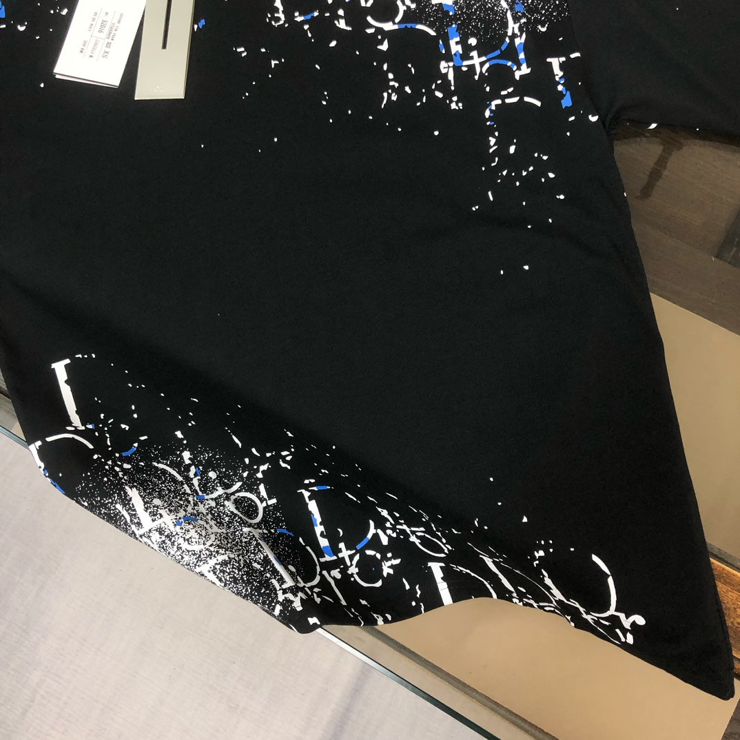 DIOR 25SS Exclusive Crewneck T-Shirt – Black/White | Unisex | Sizes S–XL