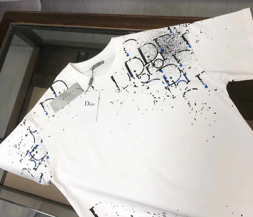 DIOR 25SS Exclusive Crewneck T-Shirt – Black/White | Unisex | Sizes S–XL