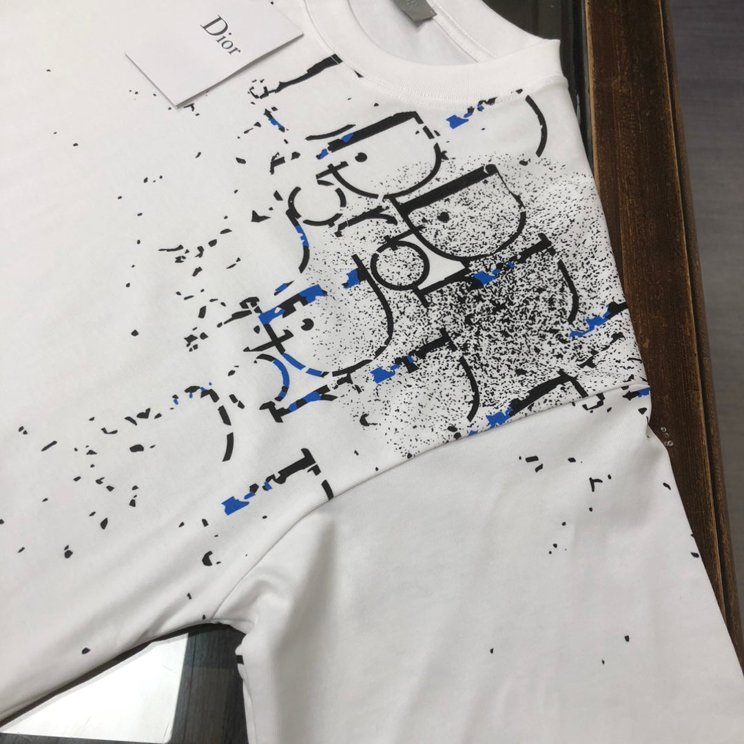 DIOR 25SS Exclusive Crewneck T-Shirt – Black/White | Unisex | Sizes S–XL