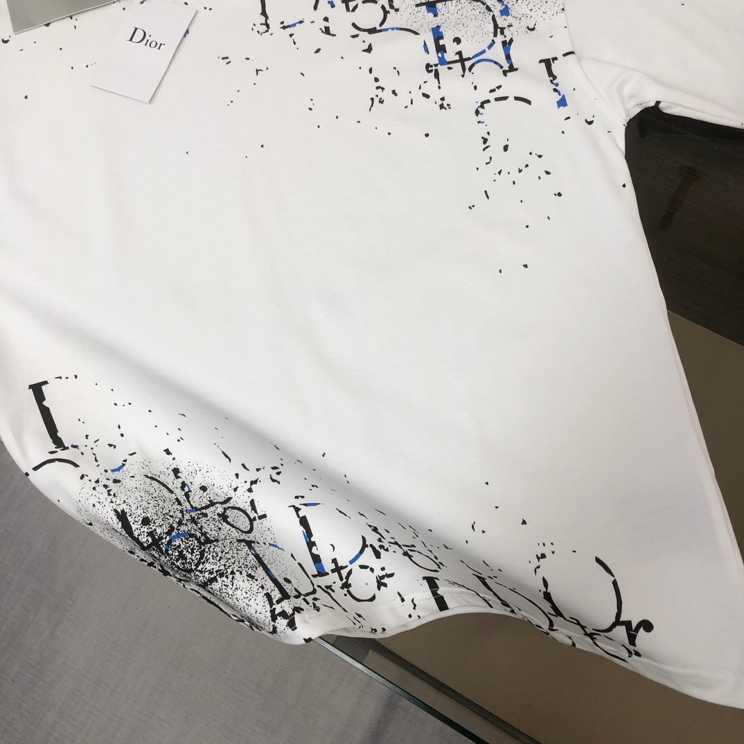 DIOR 25SS Exclusive Crewneck T-Shirt – Black/White | Unisex | Sizes S–XL