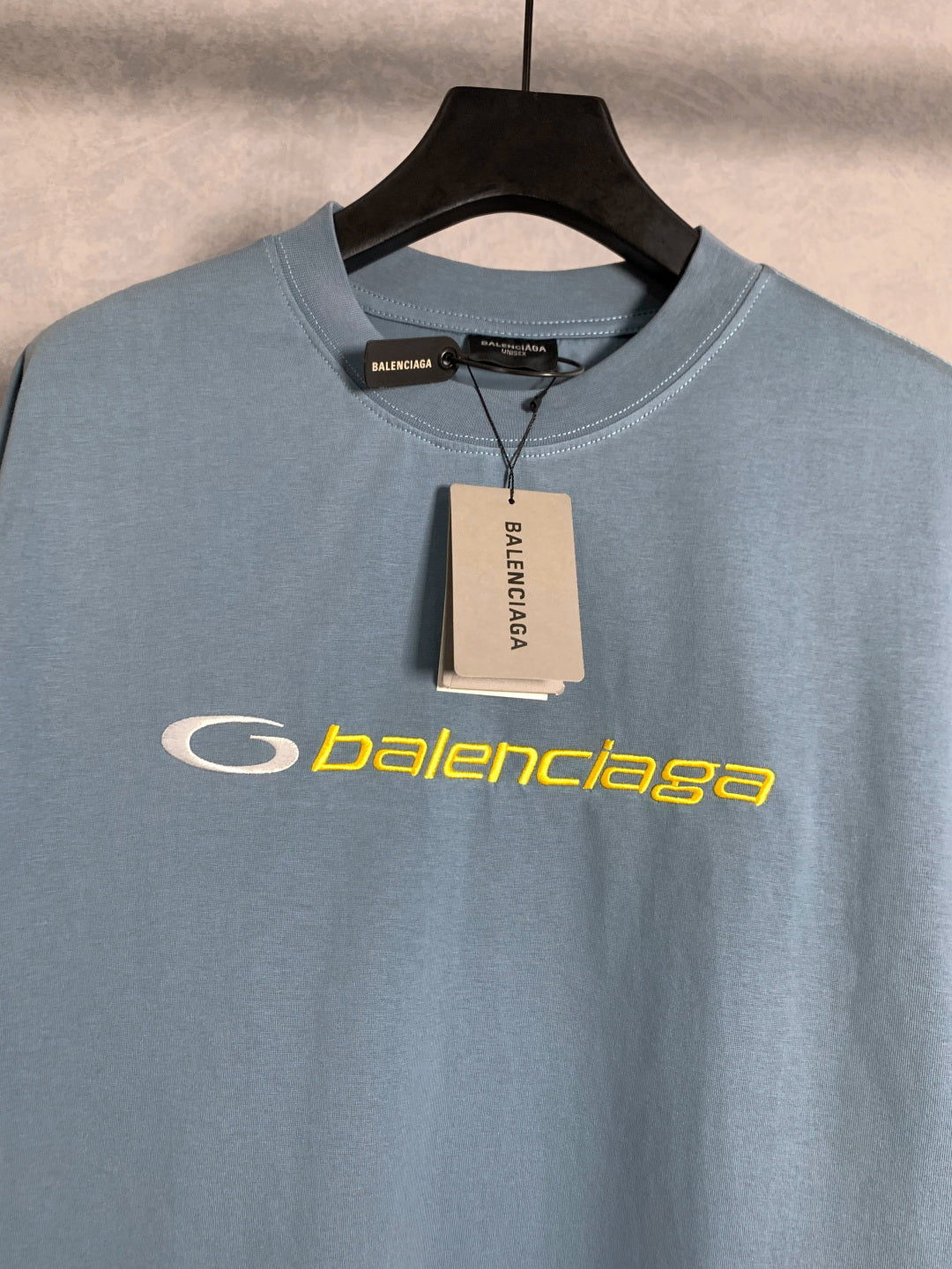 BALENCIAGA Logo Embroidered Cotton T-Shirt – Unisex Oversized Fit | Sizes XS–L