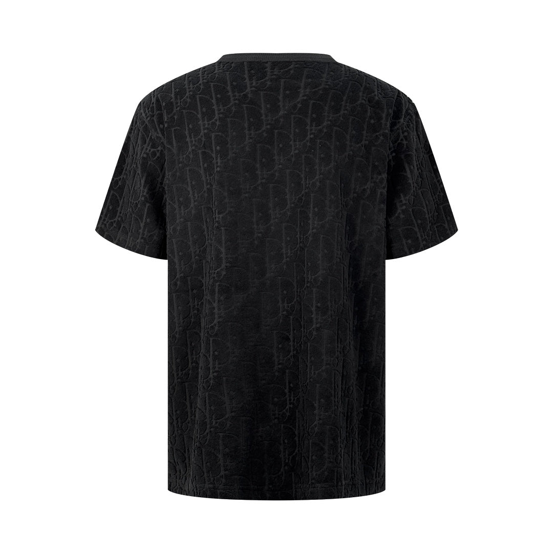 DIOR Oblique Jacquard T-Shirt – Custom Fabric | Relaxed Fit | Sizes S–XL