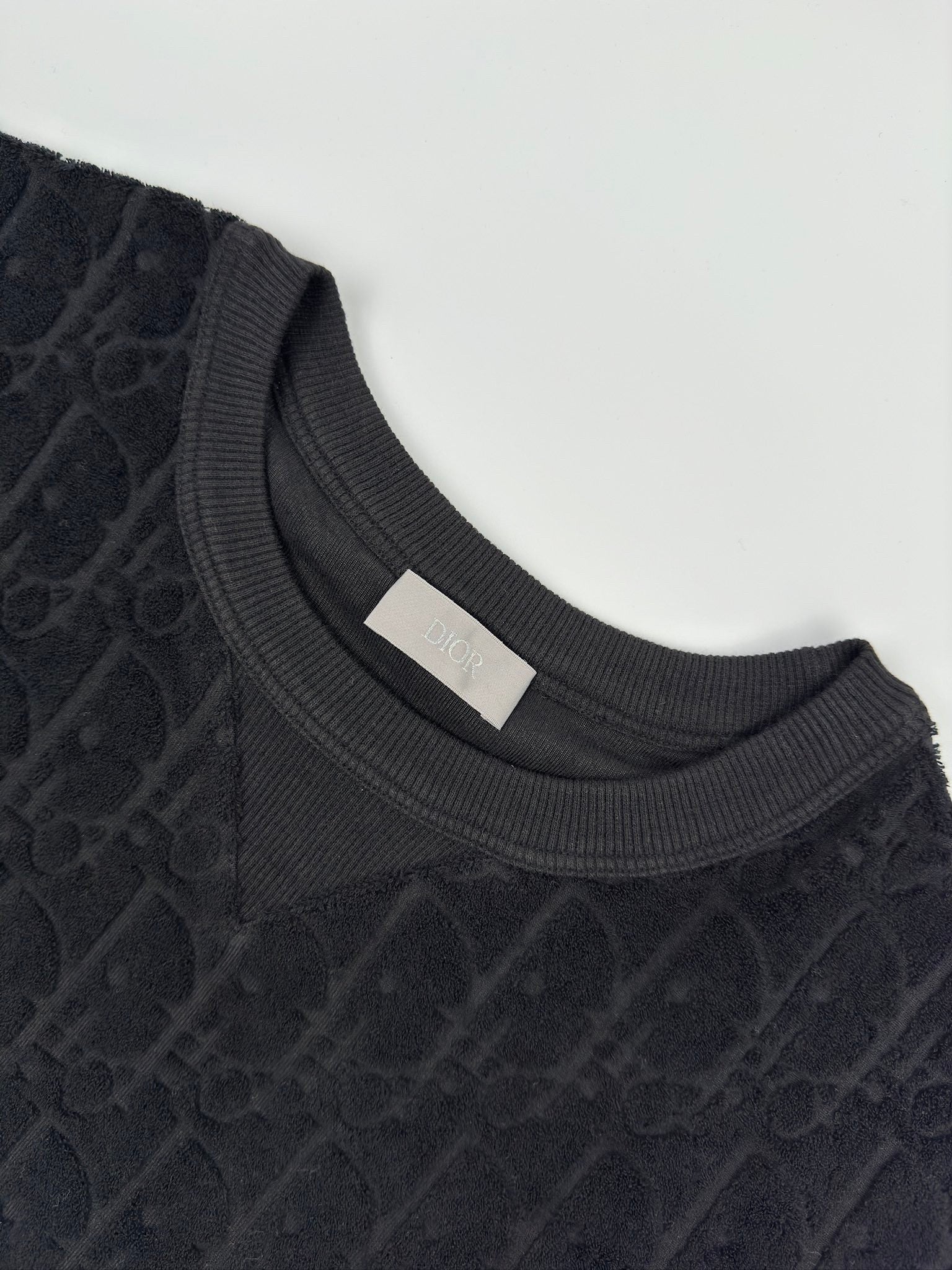 DIOR Oblique Jacquard T-Shirt – Custom Fabric | Relaxed Fit | Sizes S–XL