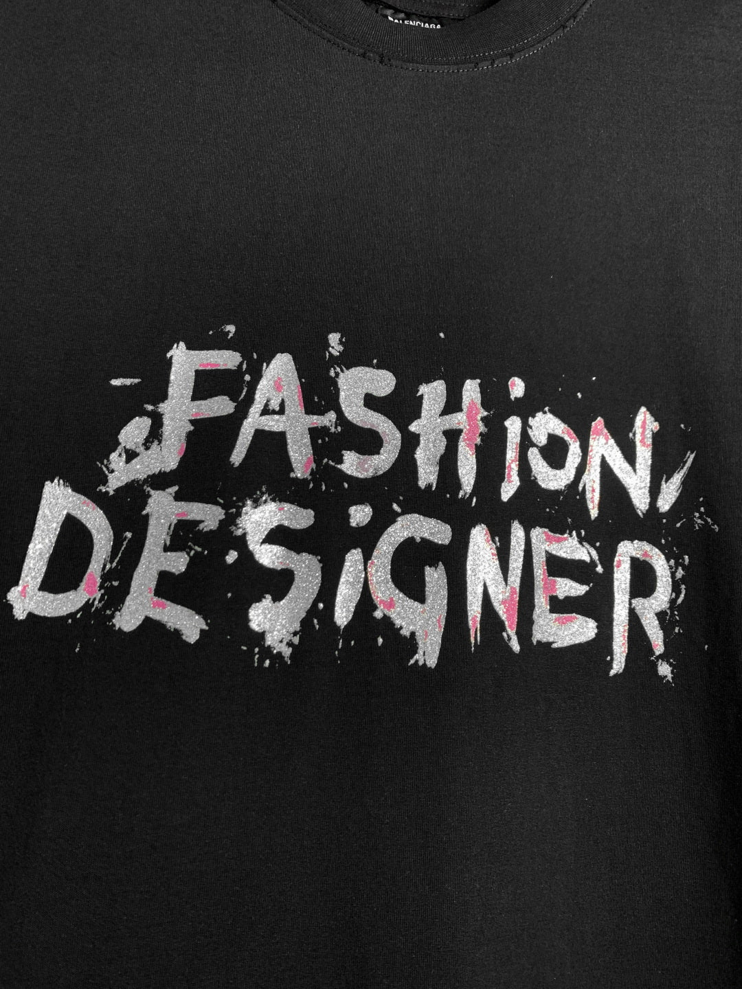 BALENCIAGA Embossed Letter Graphic T-Shirt – Unisex Relaxed Fit | Sizes XS–L