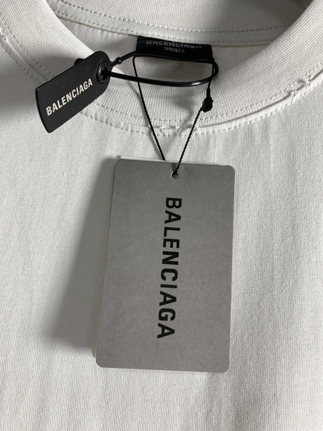 BALENCIAGA Embossed Letter Graphic T-Shirt – Unisex Relaxed Fit | Sizes XS–L