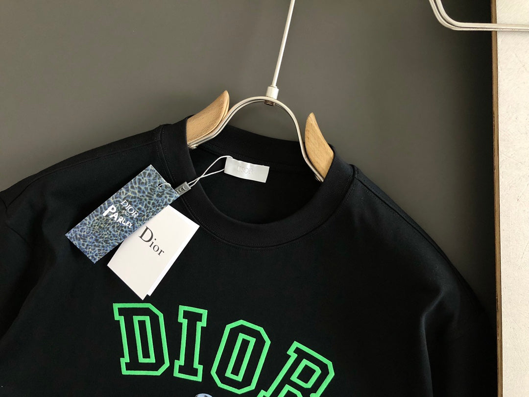 DIOR 2025 New Season Printed T-Shirt – Premium Cotton | Sizes M–3XL