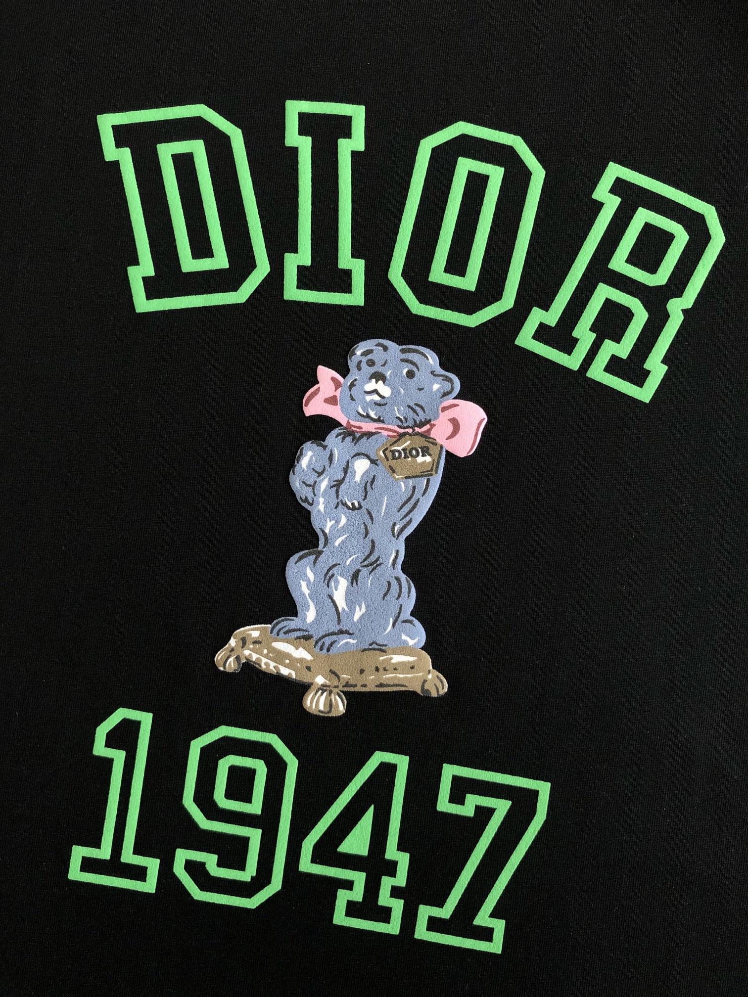 DIOR 2025 New Season Printed T-Shirt – Premium Cotton | Sizes M–3XL