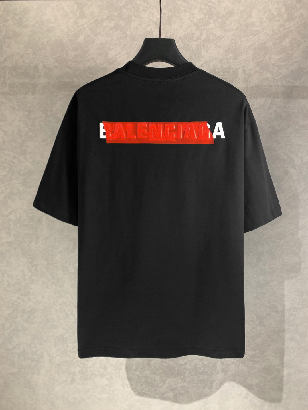BALENCIAGA Tape Letter Embossed T-Shirt – Unisex Relaxed Fit | Sizes XS–L