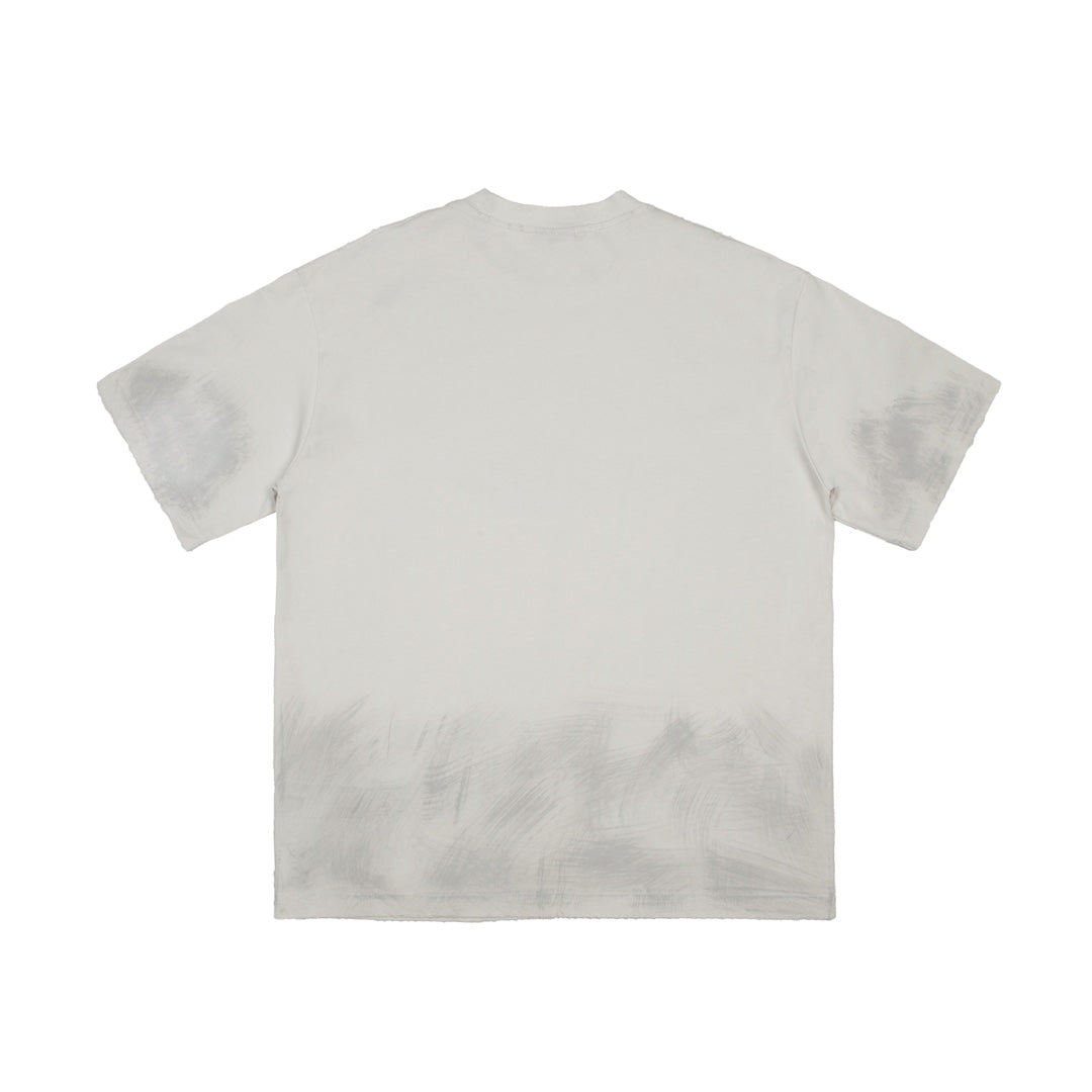 BALENCIAGA Front & Back “M” Graffiti Logo T-Shirt – Unisex Oversized Fit | Sizes 1–4