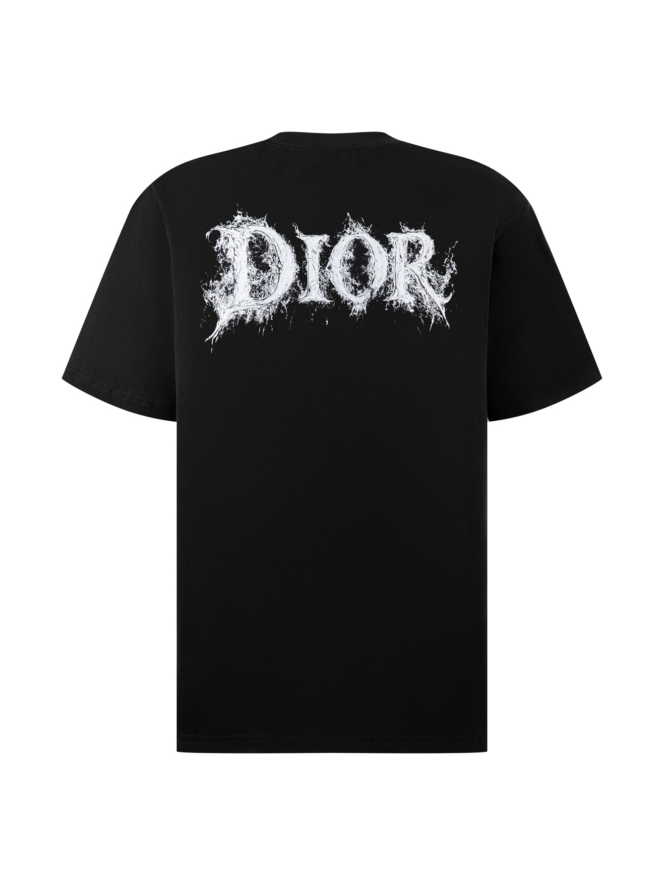 DIOR Classic Leather Patch Embroidered T-Shirt – Unisex Luxury Cotton | Sizes S–XL