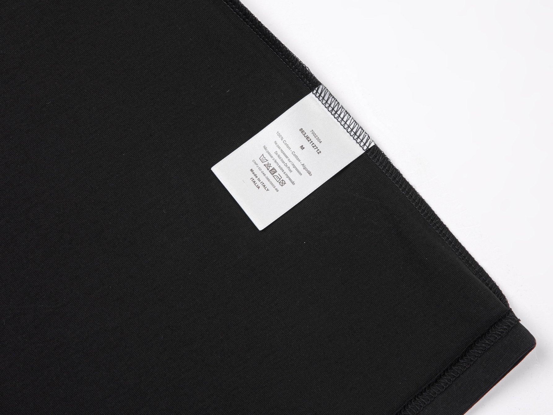 DIOR Classic Leather Patch Embroidered T-Shirt – Unisex Luxury Cotton | Sizes S–XL