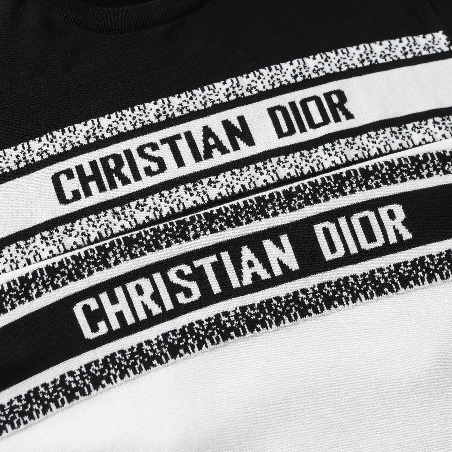 DIOR Logo Jacquard Knit Crewneck T-Shirt – Unisex Essential | Sizes XS–L