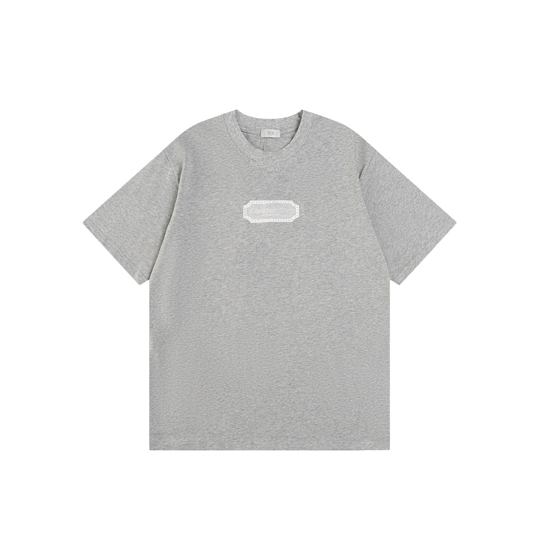 DIOR Couture Blade Embroidery T-Shirt – Premium Cotton | Sizes S–XL