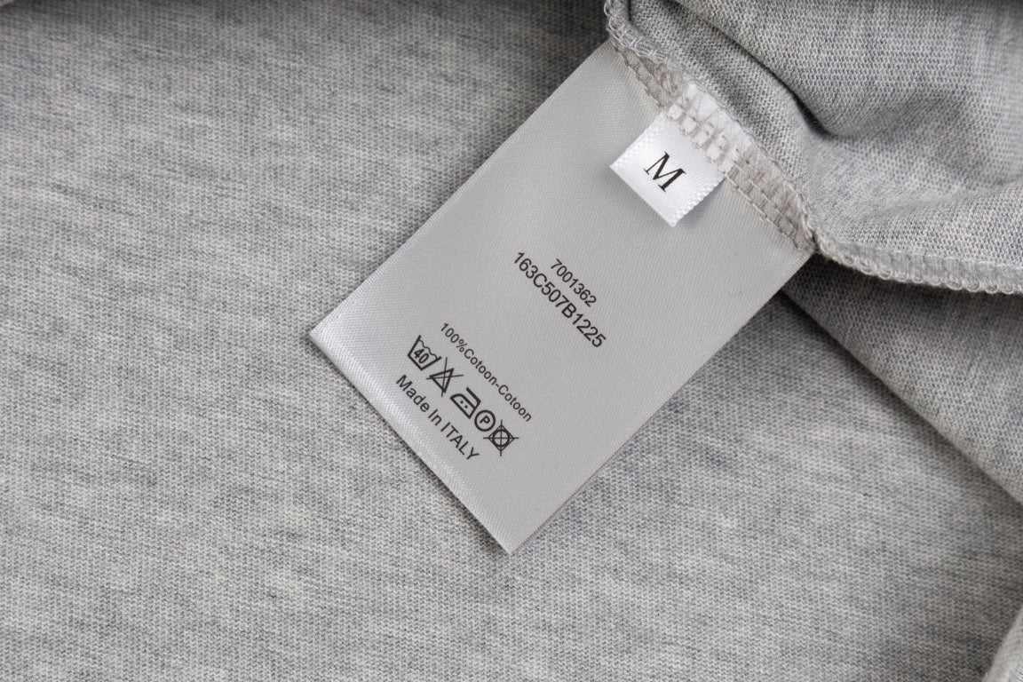 DIOR Couture Blade Embroidery T-Shirt – Premium Cotton | Sizes S–XL