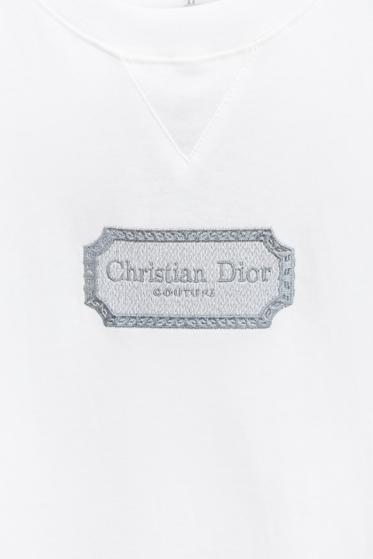 DIOR Couture Blade Embroidery T-Shirt – Premium Cotton | Sizes S–XL