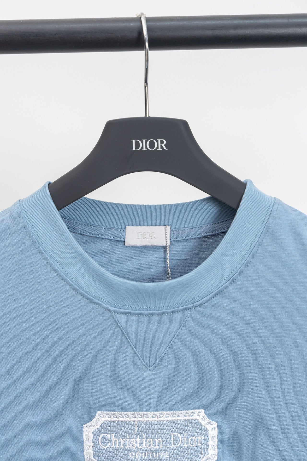 DIOR Couture Blade Embroidery T-Shirt – Premium Cotton | Sizes S–XL