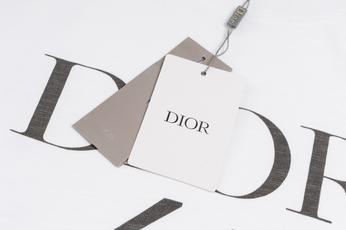 DIOR SS24 “47” Logo Print T-Shirt | Premium Slub Cotton | Sizes XS–L
