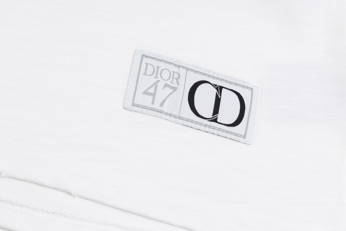 DIOR SS24 “47” Logo Print T-Shirt | Premium Slub Cotton | Sizes XS–L