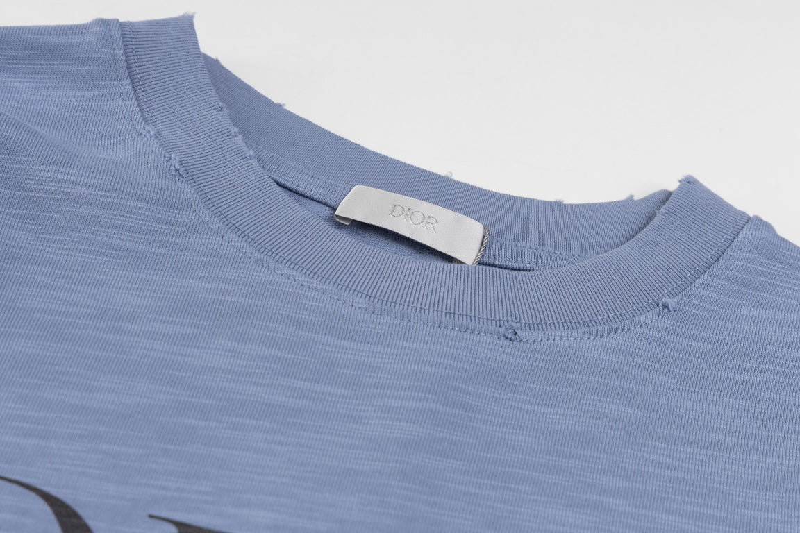 DIOR SS24 “47” Logo Print T-Shirt | Premium Slub Cotton | Sizes XS–L