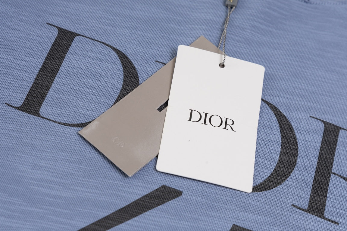 DIOR SS24 “47” Logo Print T-Shirt | Premium Slub Cotton | Sizes XS–L