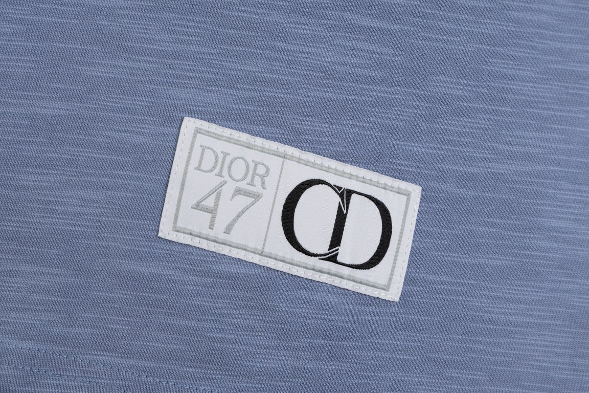 DIOR SS24 “47” Logo Print T-Shirt | Premium Slub Cotton | Sizes XS–L