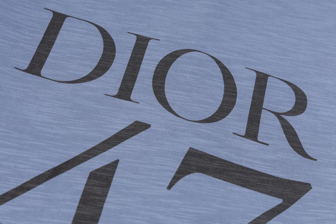 DIOR SS24 “47” Logo Print T-Shirt | Premium Slub Cotton | Sizes XS–L