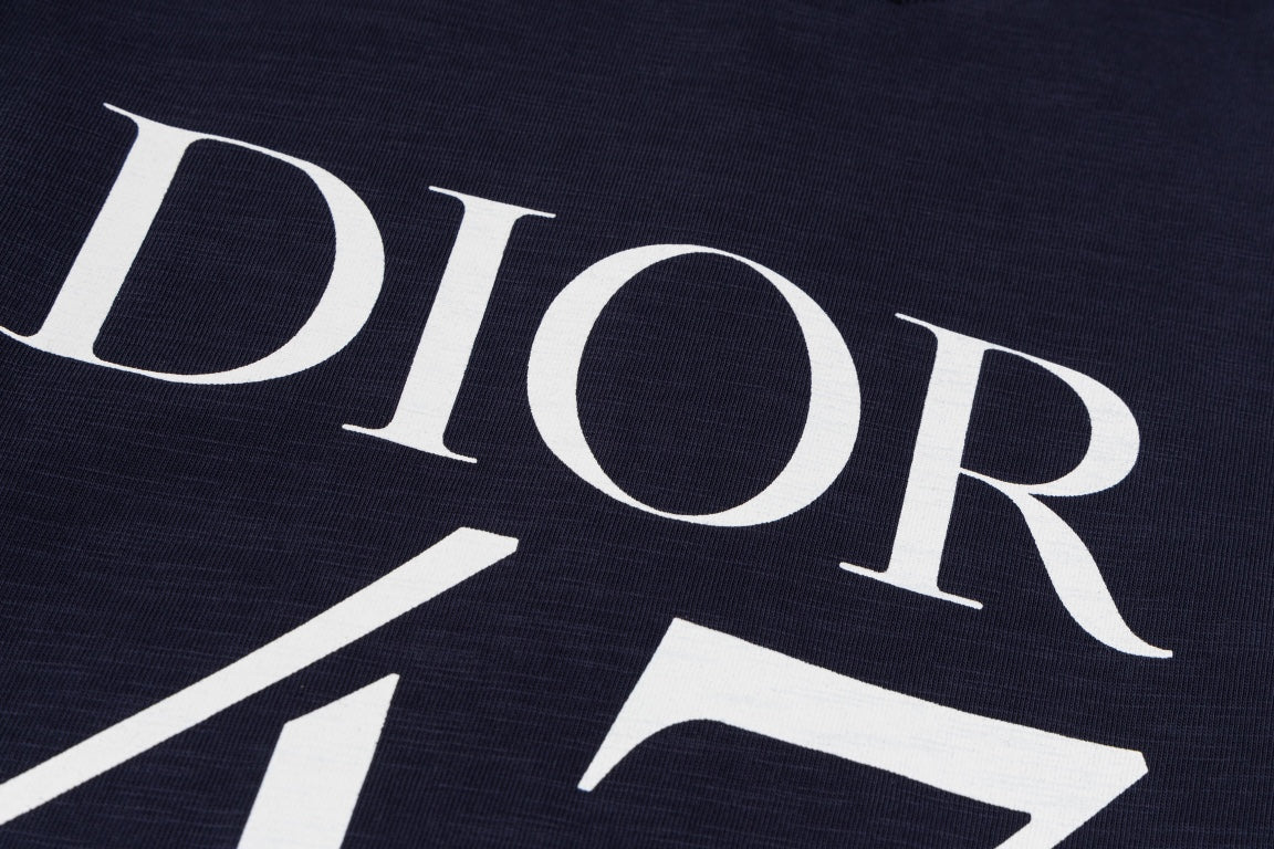 Elevate your wardrobe with the DIOR SS24 “47” Logo Print T-Shirt, a modern staple crafted with Dior’s signature precision and luxury.