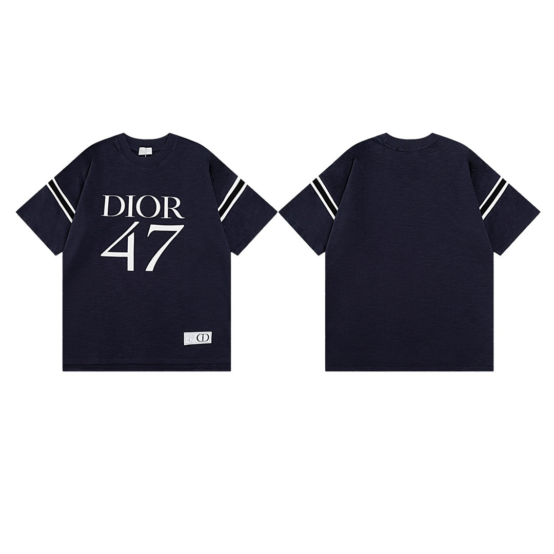Elevate your wardrobe with the DIOR SS24 “47” Logo Print T-Shirt, a modern staple crafted with Dior’s signature precision and luxury.