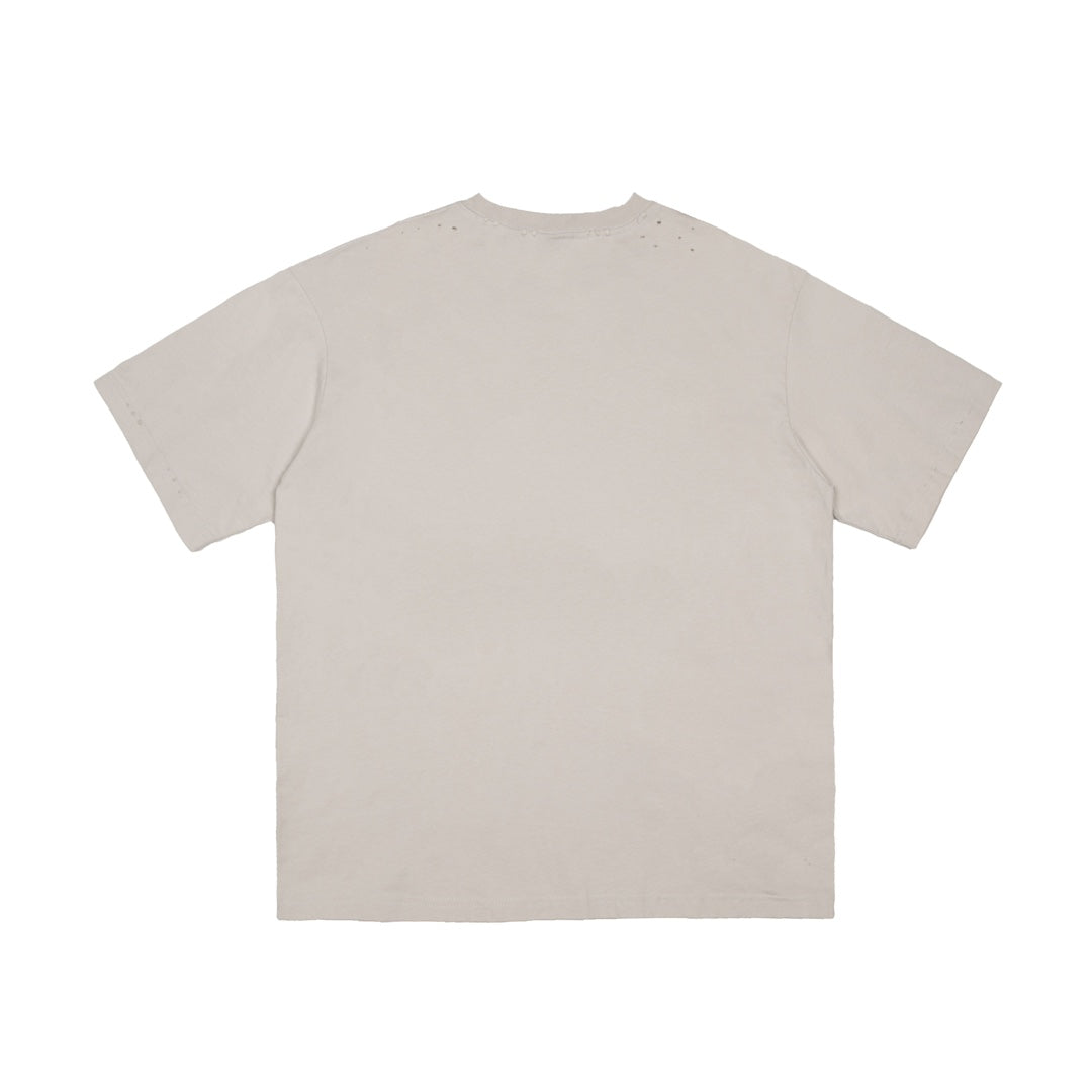BALENCIAGA Cracked Reverse Logo Distressed T-Shirt – Unisex Oversized Fit | Sizes XS–L